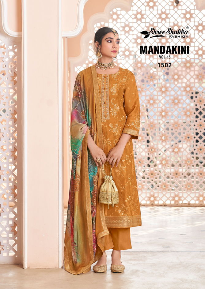 Mandakini Vol 15 By Shree Shalika Viscose Designer Salwar Kameez Suppliers In India